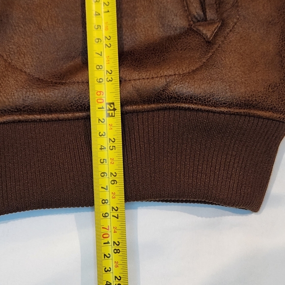 LUCKY BRAND Men's Faux-leather -Lined Bomber Jacket - Size L - Picture 10 of 12